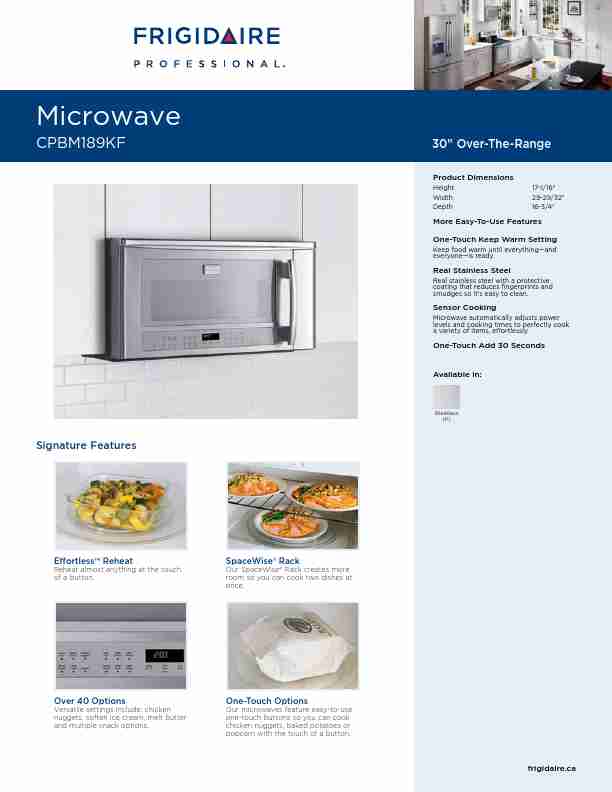 Frigidaire Microwave Oven CPBM189KF-page_pdf